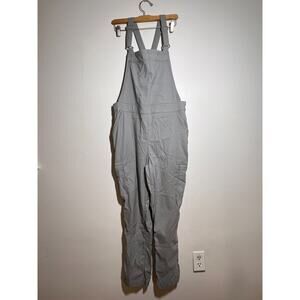 Duluth Trading Company Women's Light Gray Dry on the Fly Overalls 14 Short